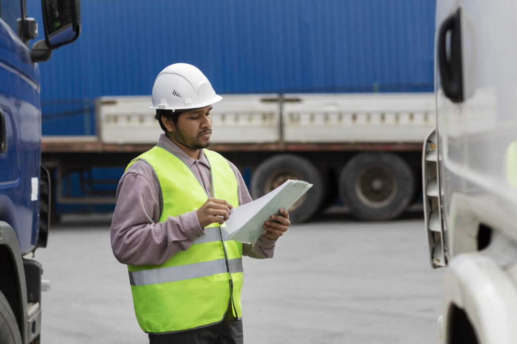 medium shot man checking document